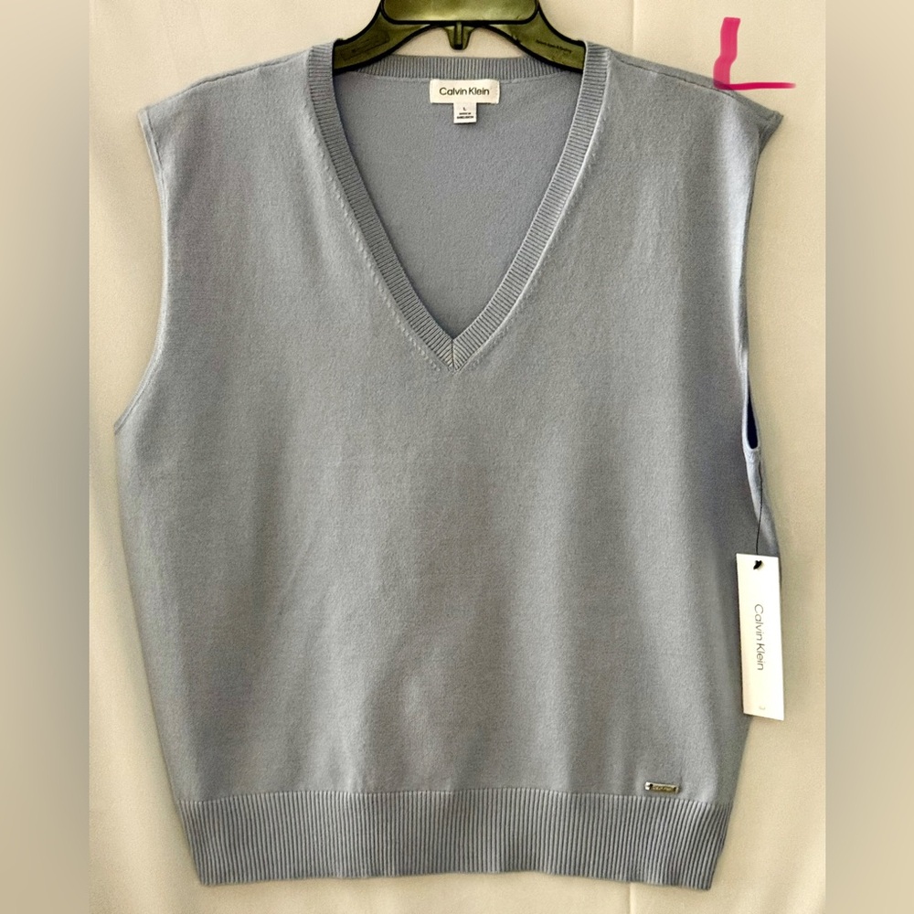 Calvin Klein Sky Blue Knit Top